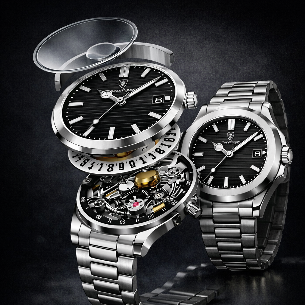 Luxury Stainless Steel Watch